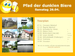 Events : Pfad der dunklen Biere Tourplan