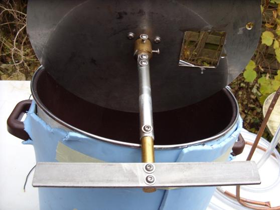 Bier Brauen : Technik : Rührwerk : Scheibenwischermotor